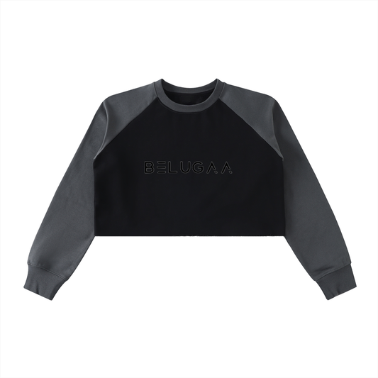 Street Fray Crop Sweatshirt