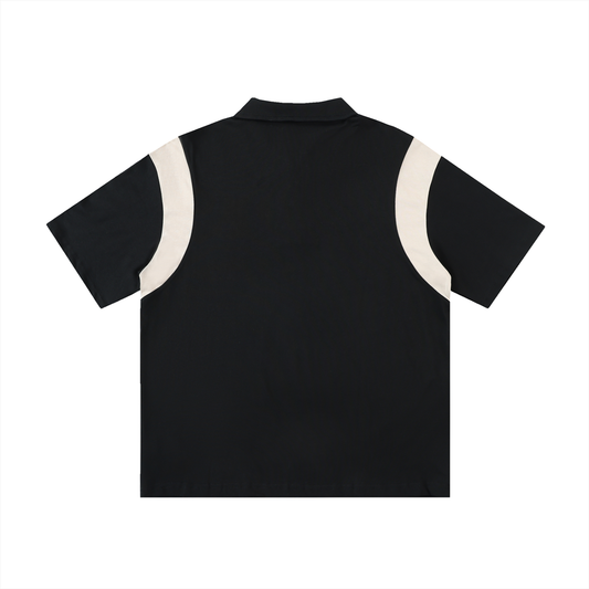Modern Paneled Polo Shirt