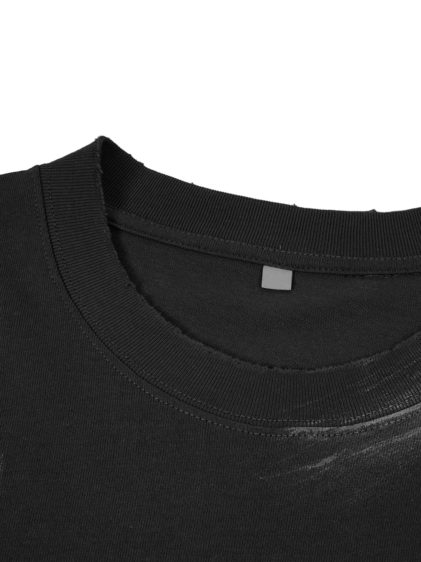Micro-brushed cotton tee