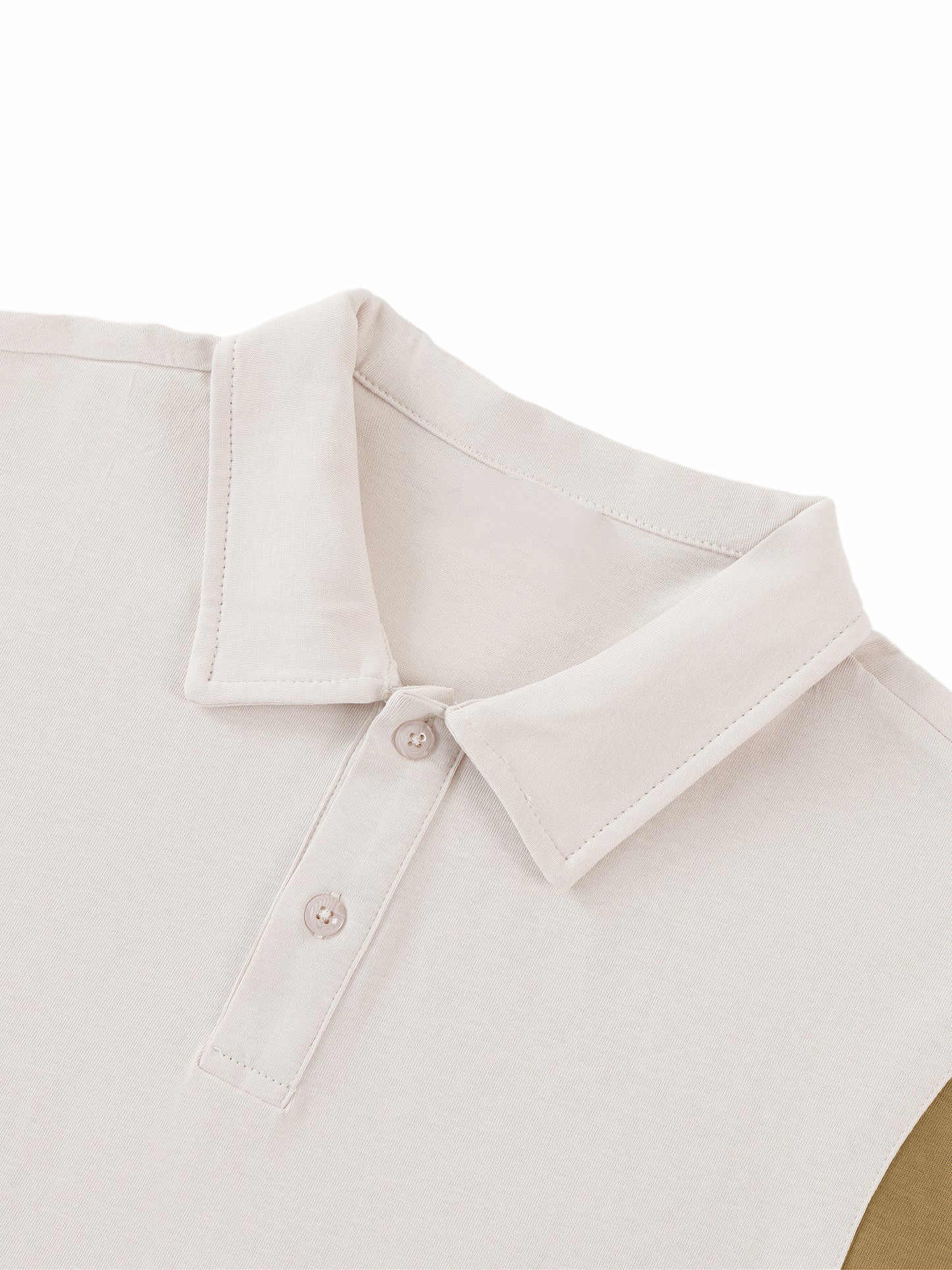Modern Paneled Polo Shirt