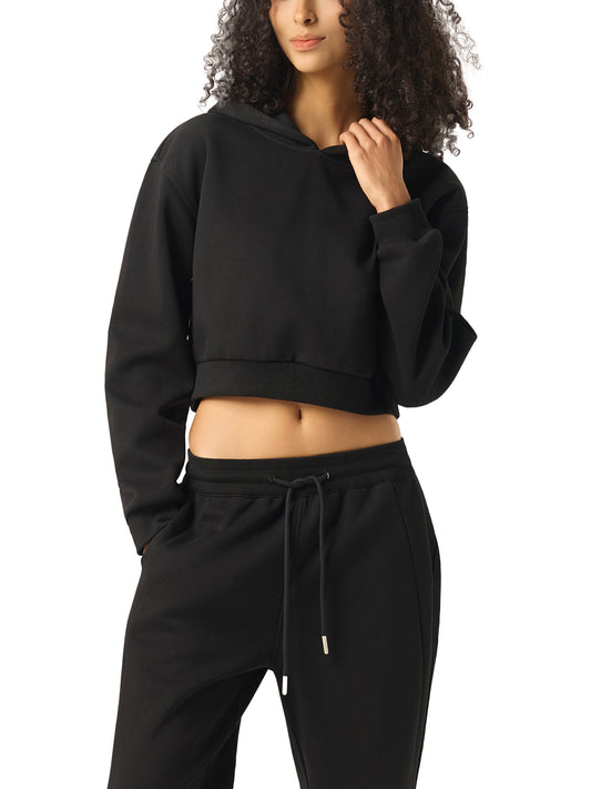 Minimalist Cropped Hoodie