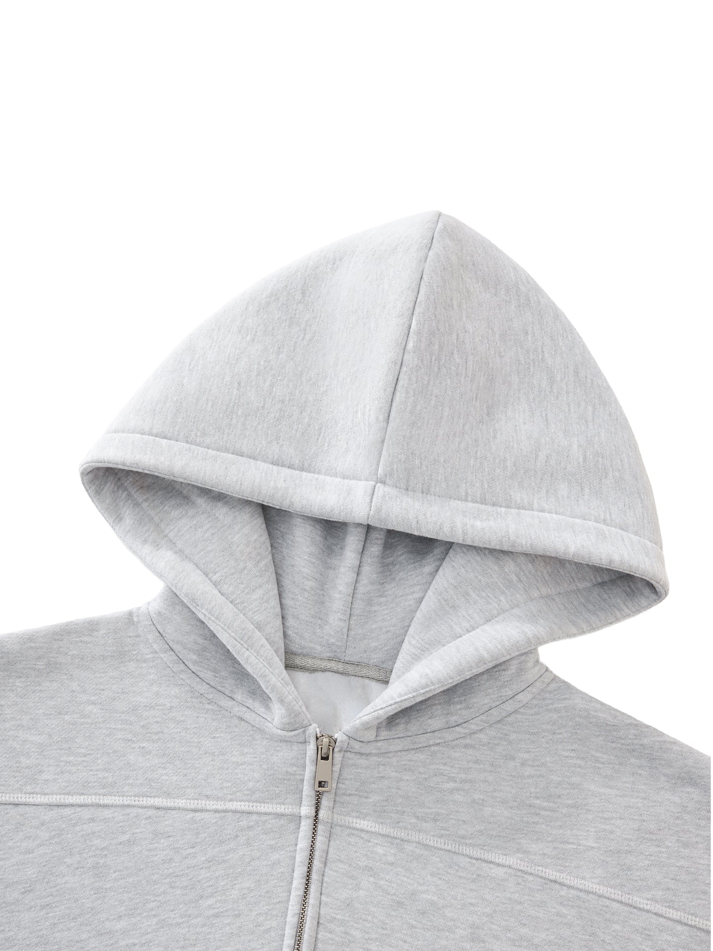 Outlined-stitch hoodie