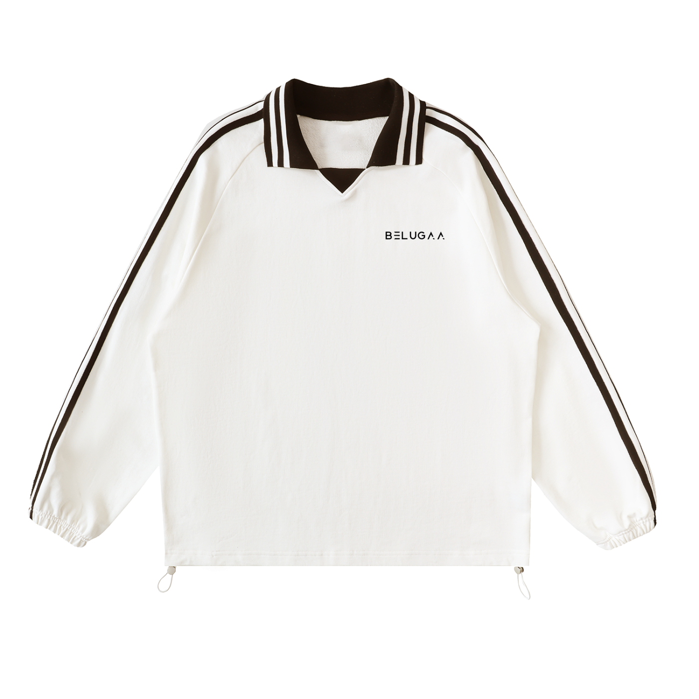 Edge Contrast Collar Sweatshirt