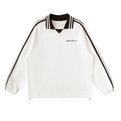 Edge Contrast Collar Sweatshirt