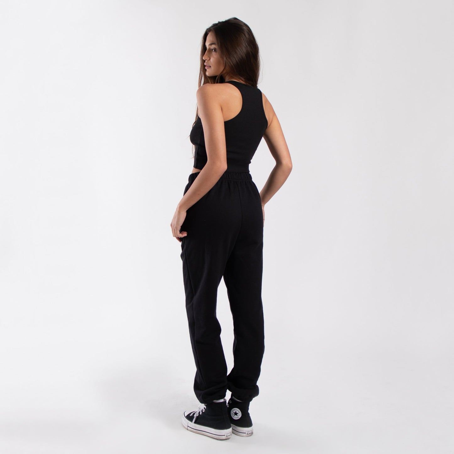 Cropped 2x1 Ribbed Tank