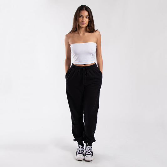 Cropped Strapless Tube Top