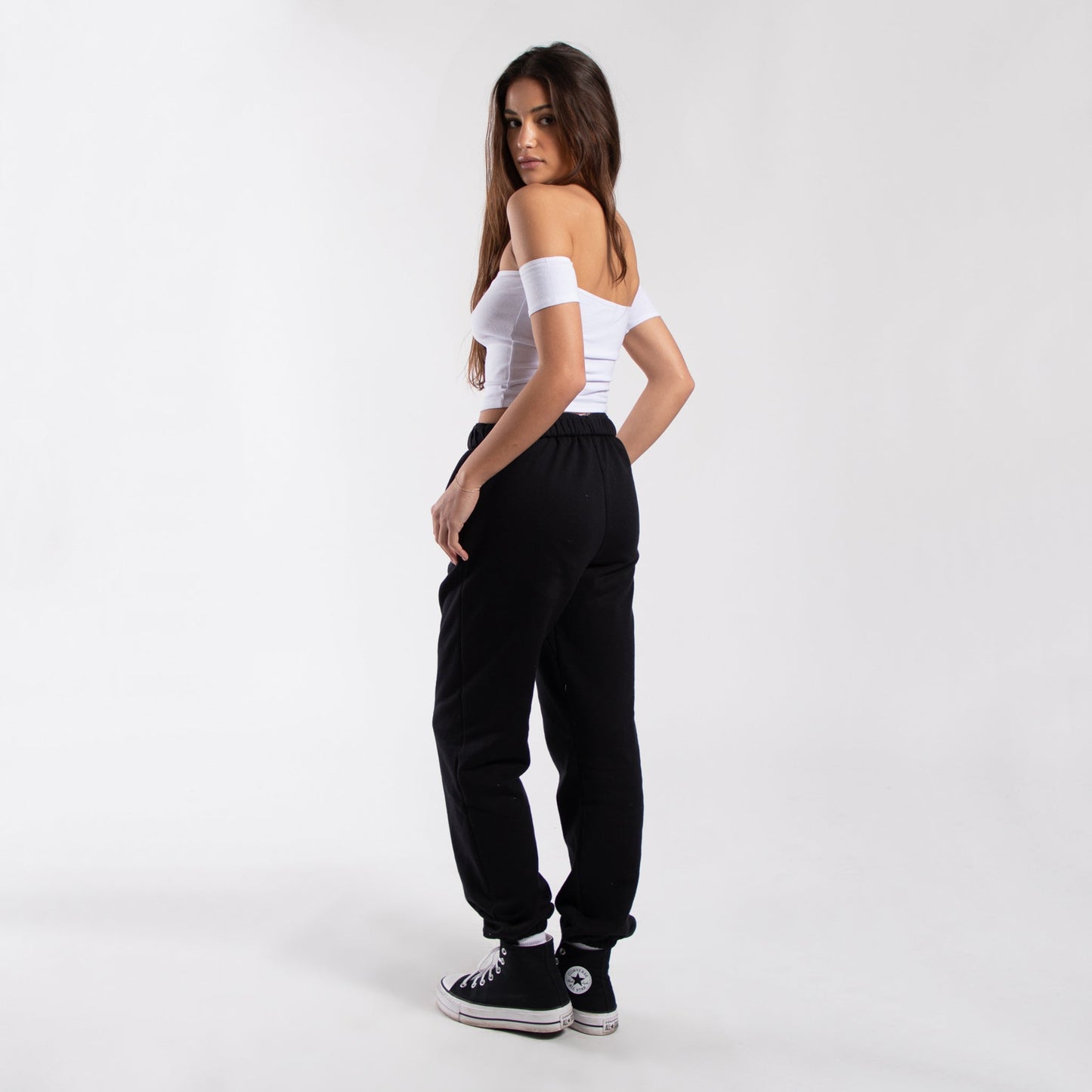 Off Shoulder Cropped Tee