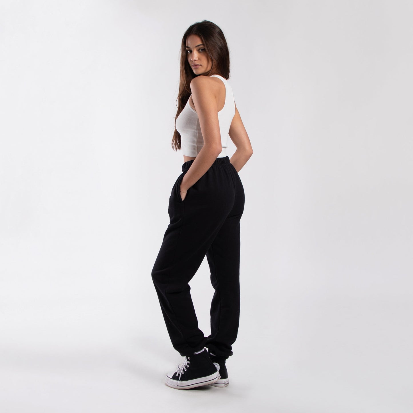 Cropped 2x1 Ribbed Tank