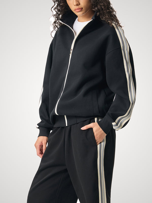 Street Style Side-Stripe Jacket