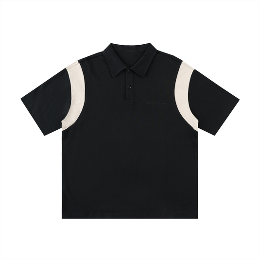 Modern Paneled Polo Shirt