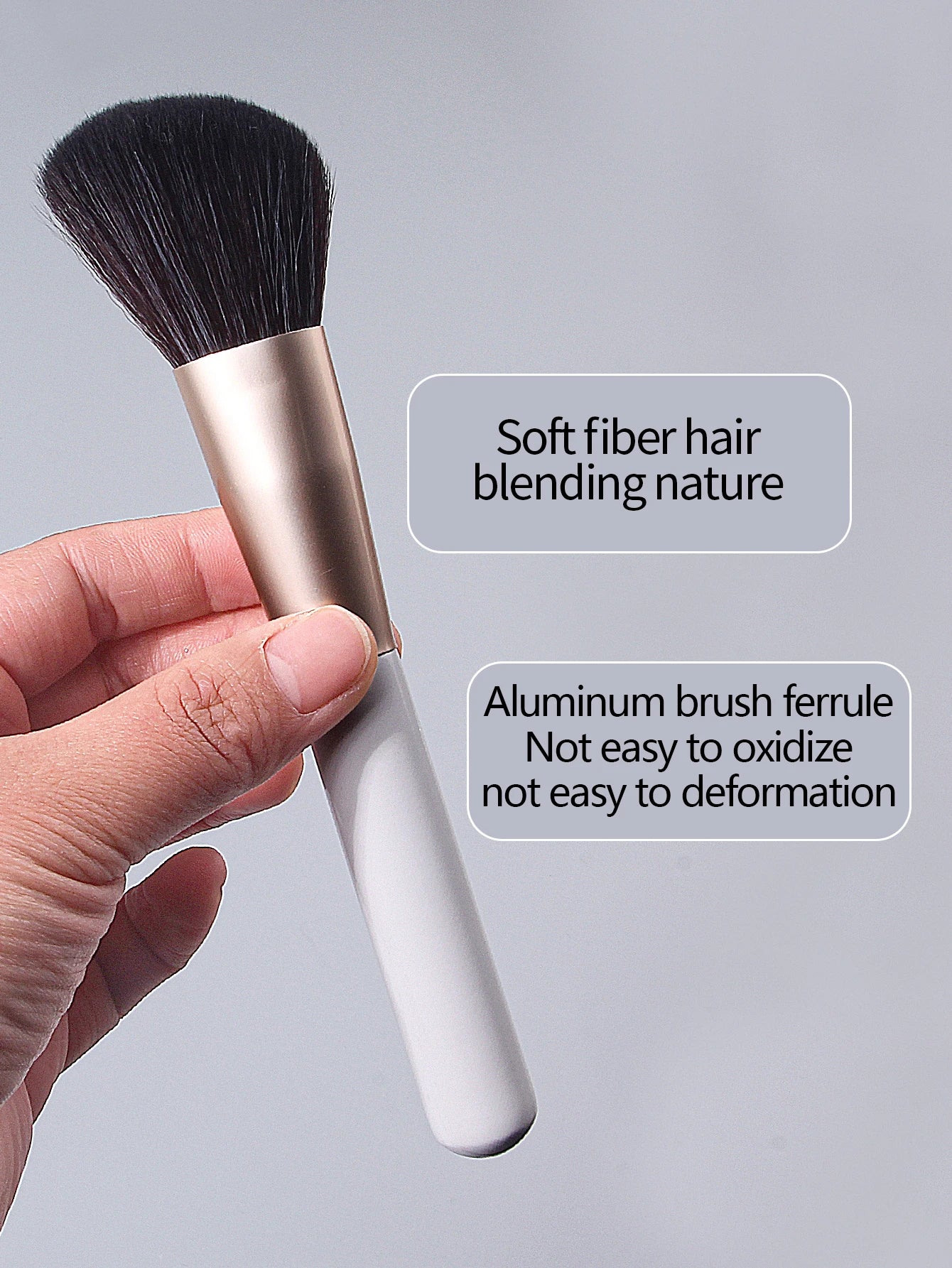 High-Quality Angled Makeup Brush – Blush, Powder & Contouring