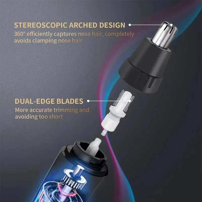 Multi-Functional Trimmer Shaver for Nose, Ear, and Eyebrows