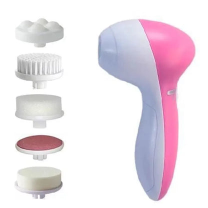 Electric Silicone Facial Brush – Skin Massager, Wireless Charging, Waterproof