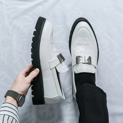 White Chunky Sole Loafer Men