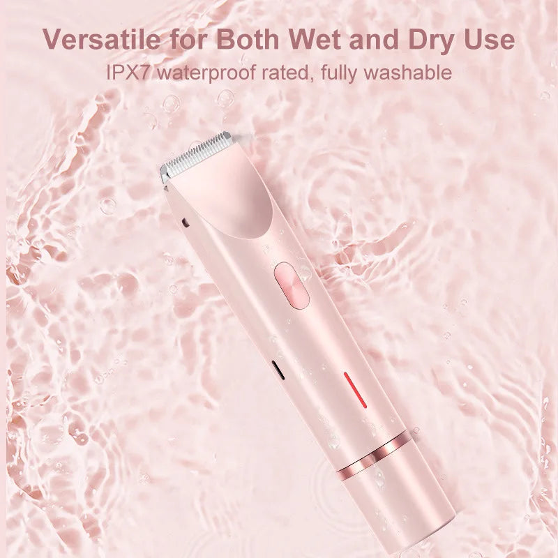 Dual Head Hair Removal Device – Portable, Waterproof, Wet & Dry Use for Women
