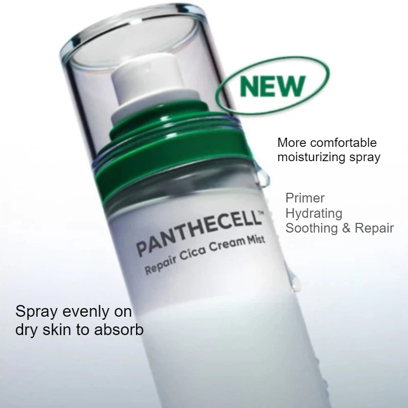 Korean Skincare Panthecell Repair Cica Cream Mist 120ml Facial Moisturizing Spray Before Makeup and Strengthens The Skin Barrier