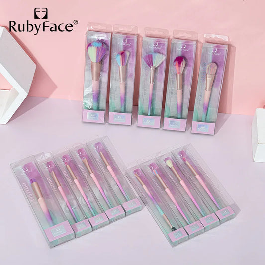 Beauty Tricolor Makeup Brush – Soft Brush for Foundation, Blush, Powder & Eyeshadow