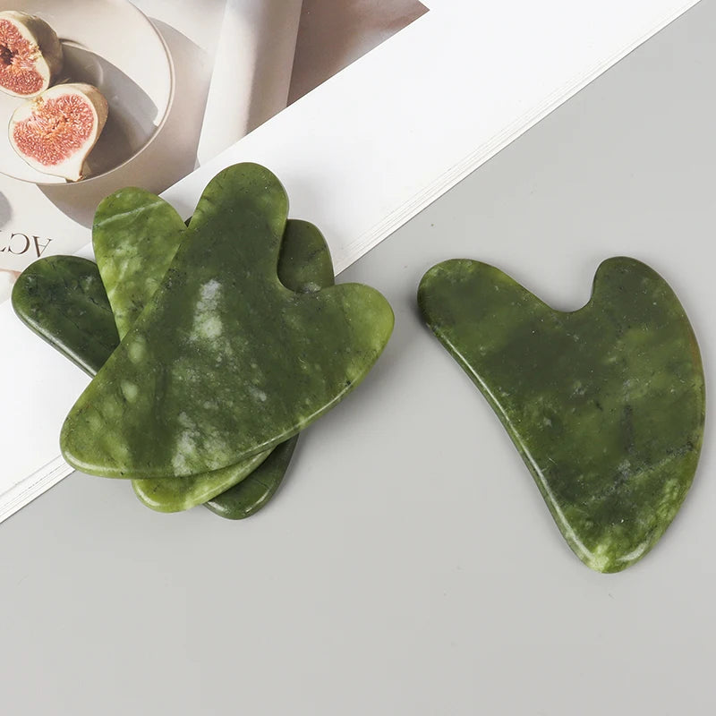 Gua Sha Tool Jade Heart-shape Massager Neck Massage Guasha Beauty Product Skin Care health Tool