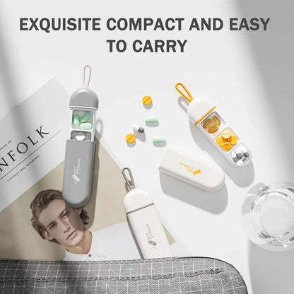 3-Compartment Daily Pill Organizer – Portable Travel Medicine Box
