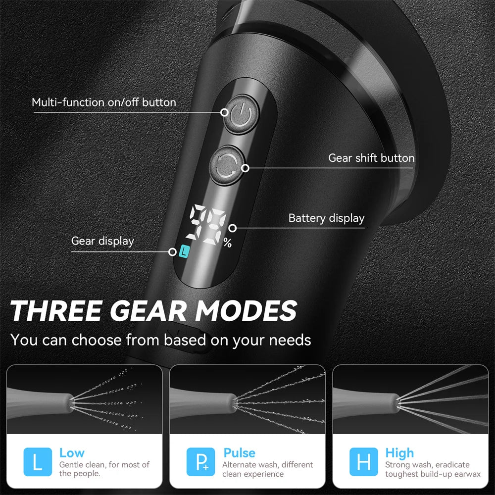 Electric Ear Wax Removal System – Water-Powered Ear Cleaner with Irrigation Flusher