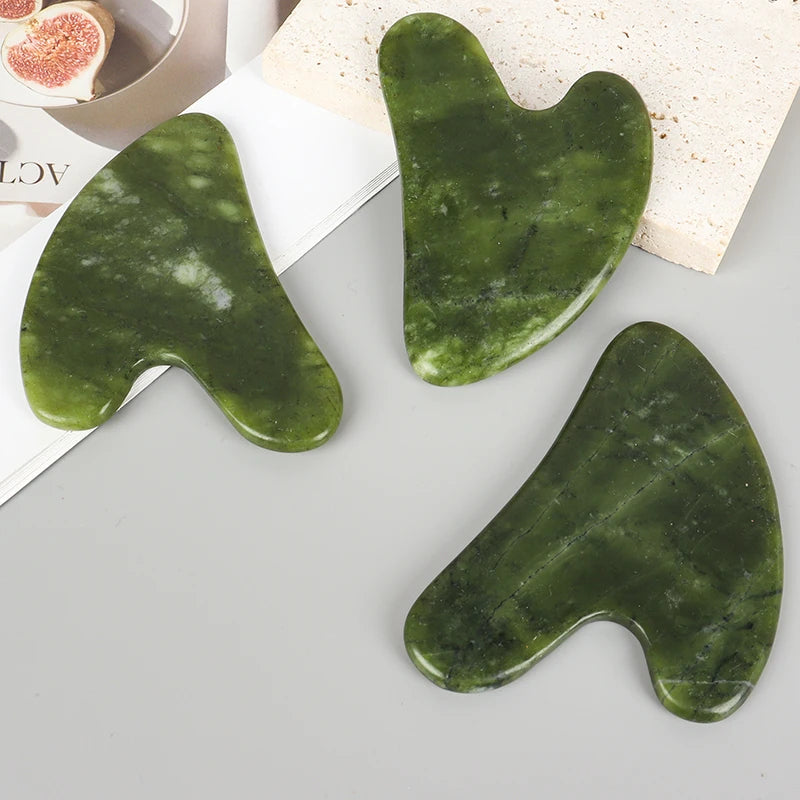 Gua Sha Tool Jade Heart-shape Massager Neck Massage Guasha Beauty Product Skin Care health Tool