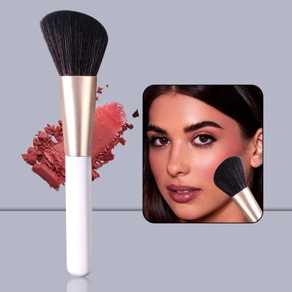 High-Quality Angled Makeup Brush – Blush, Powder & Contouring