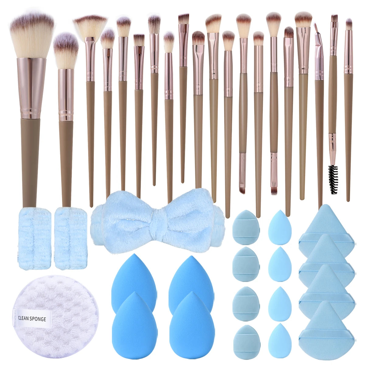 13-40pcs Makeup Brushes Set – Eye Shadow, Foundation, Blush & Concealer Brushes