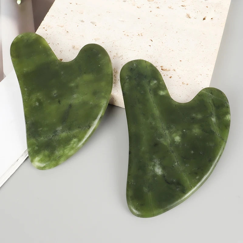 Gua Sha Tool Jade Heart-shape Massager Neck Massage Guasha Beauty Product Skin Care health Tool