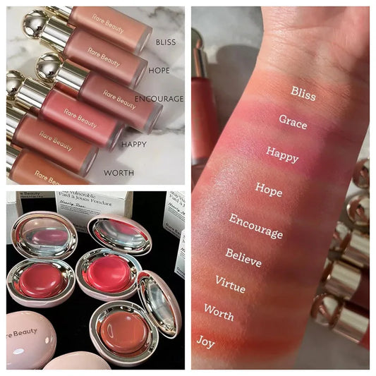 RARE Beauty Facial Liquid Powder Blusher – Creamy Stick for High Gloss & Brightening