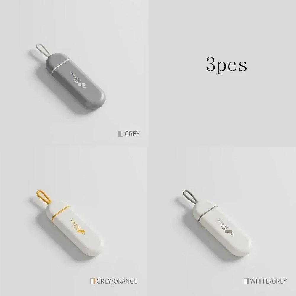 3-Compartment Daily Pill Organizer – Portable Travel Medicine Box