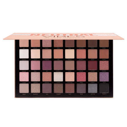 Beauty Glazed Neutral Vibes 40-Color Eye Shadow Palette – Matte, Highlight & Shimmer Shades