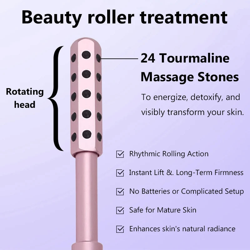 24 Germanium Face Massage Roller – Acupoint Beauty Stick for Skin Care