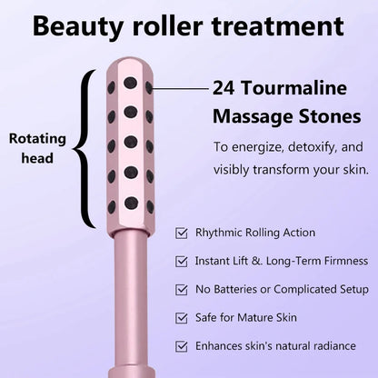 24 Germanium Face Massage Roller – Acupoint Beauty Stick for Skin Care