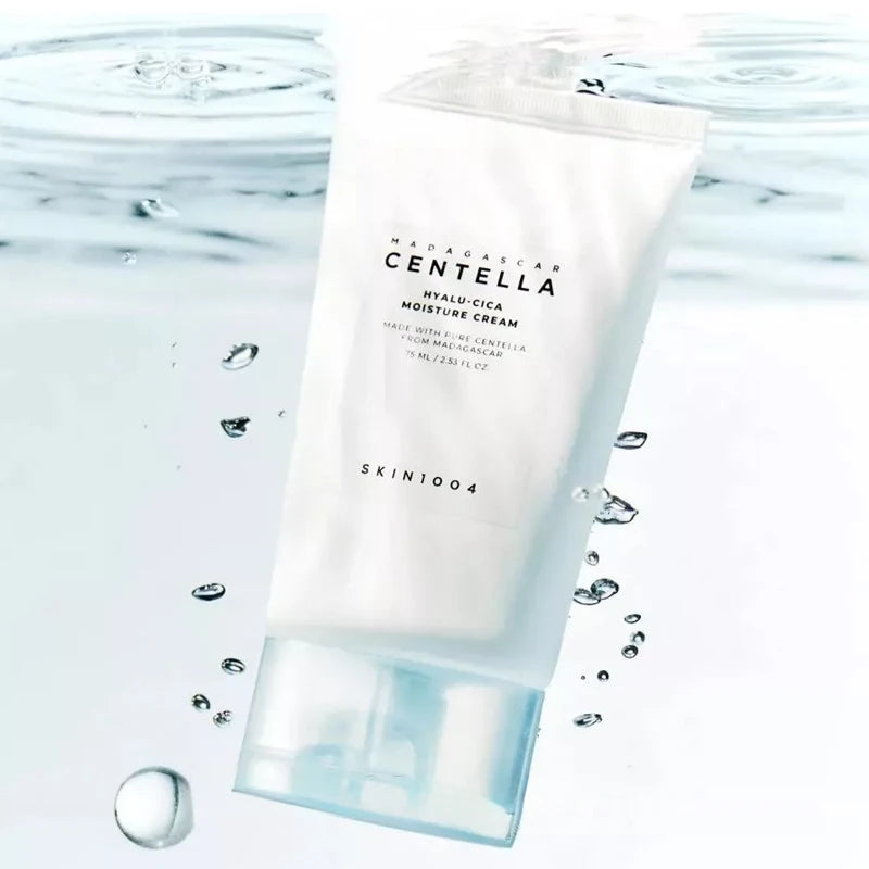 Korean Centella Hyalu-Cica Moisture Cream and Facial Hyalu Cica Water-Fit Sun Serum SPF50 Sunscream Protection Skincare Product