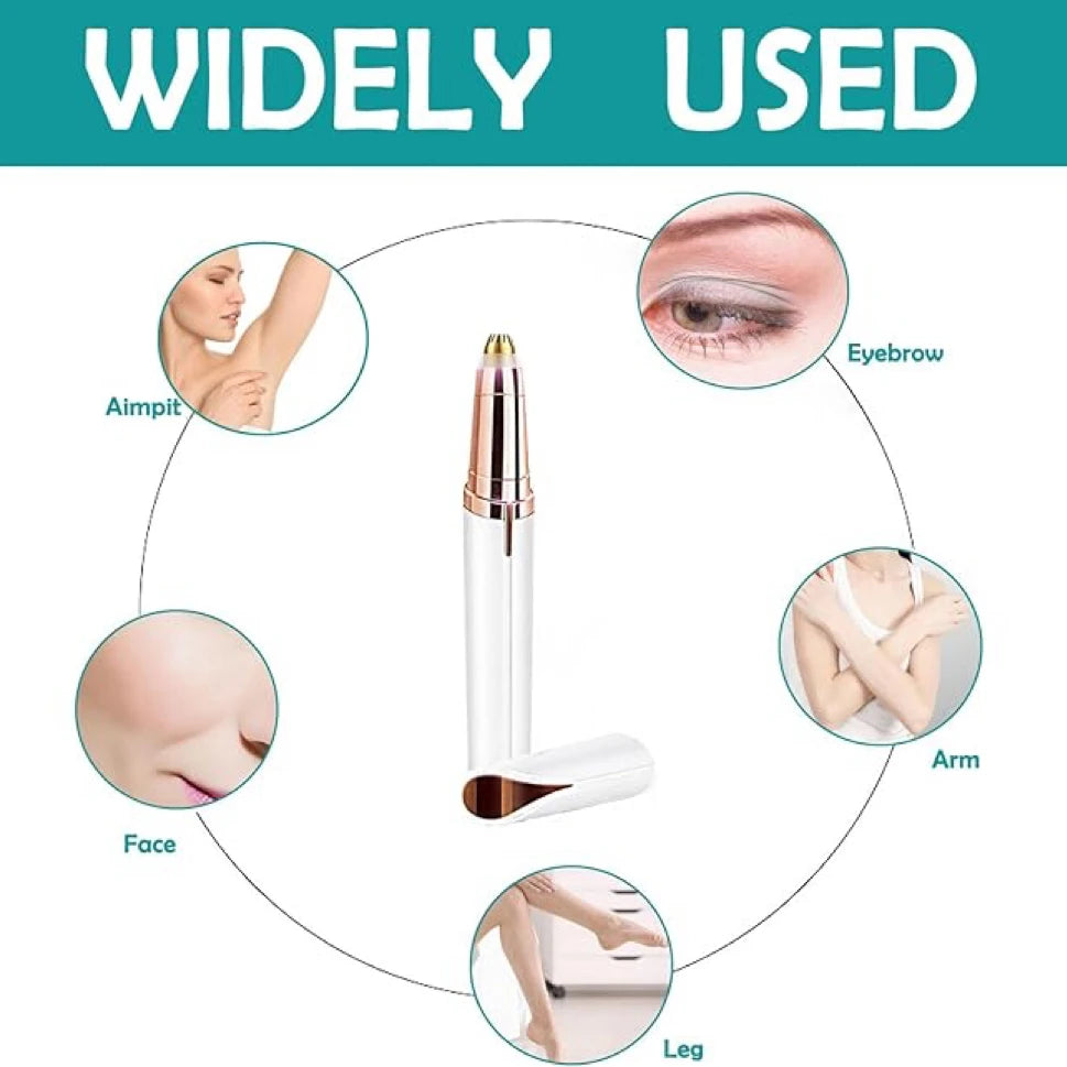 Eyebrow Trimmer for Women – Painless Electric Razor & Hair Remover