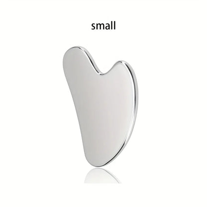 Stainless Steel Gua Sha Facial Massager - Cooling Eye and Face Tool for Firming, Jawline and Relaxation