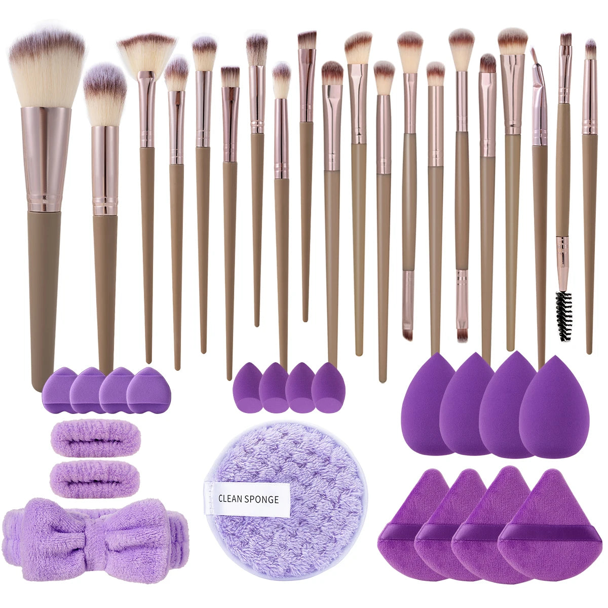 13-40pcs Makeup Brushes Set – Eye Shadow, Foundation, Blush & Concealer Brushes