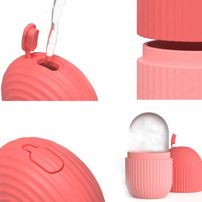 Facial Ice Cube Mold – Silicone Beauty Tool for Swelling, Massaging, and Moisturizing