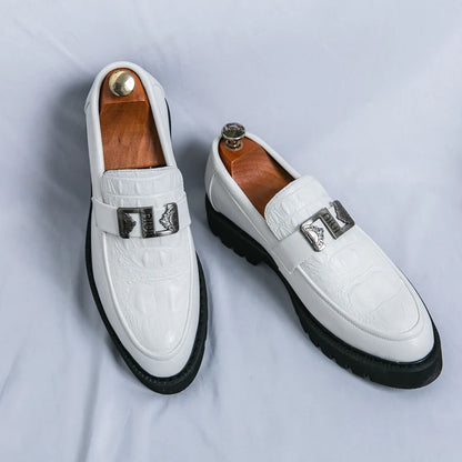 White Chunky Sole Loafer Men