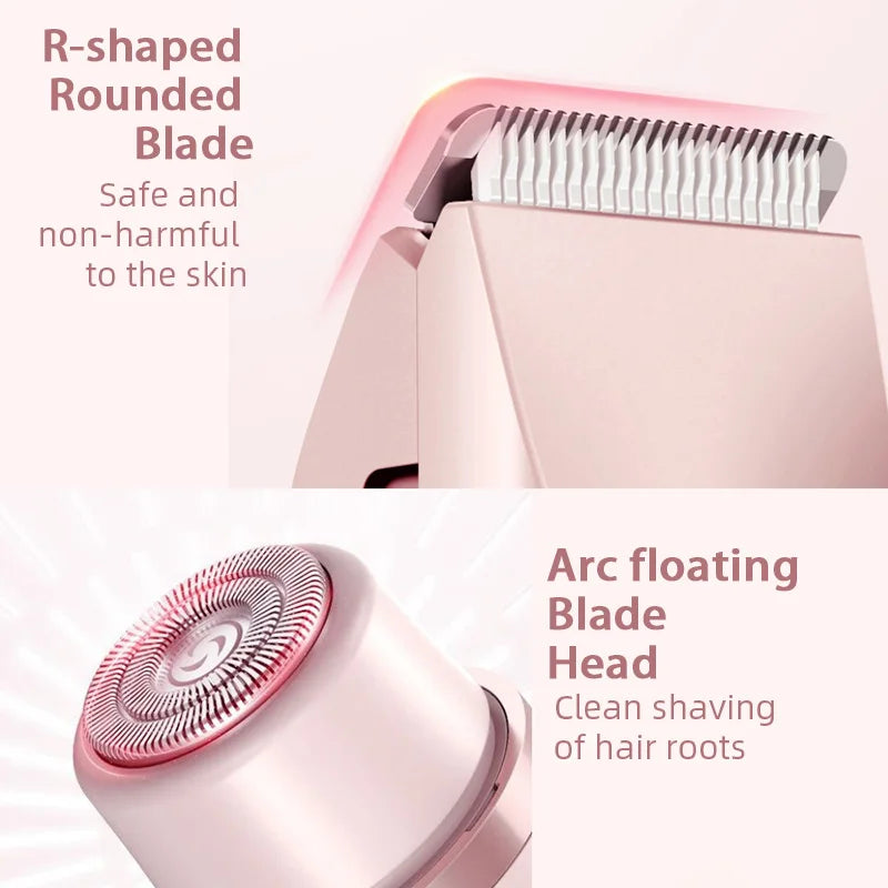 Dual Head Hair Removal Device – Portable, Waterproof, Wet & Dry Use for Women