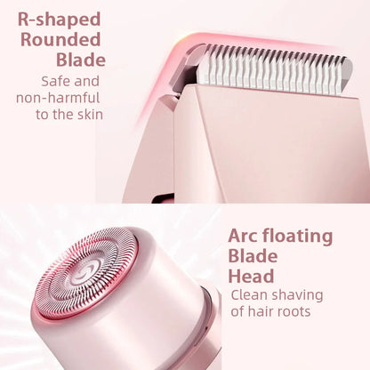Dual Head Hair Removal Device – Portable, Waterproof, Wet & Dry Use for Women