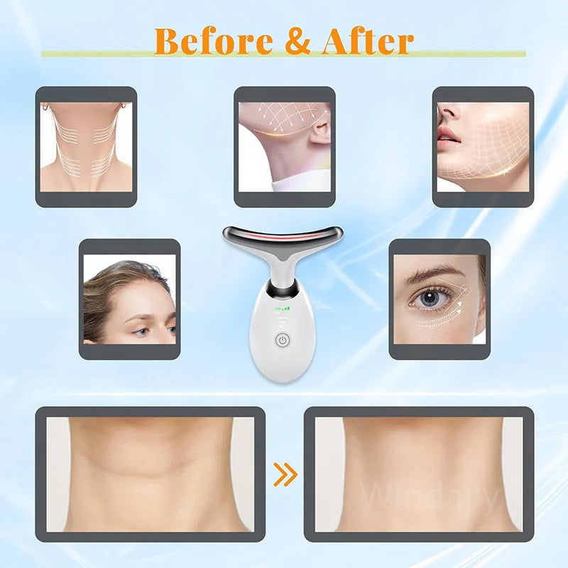 Facial & Neck Tightening Massager for Wrinkle Reduction and face lift