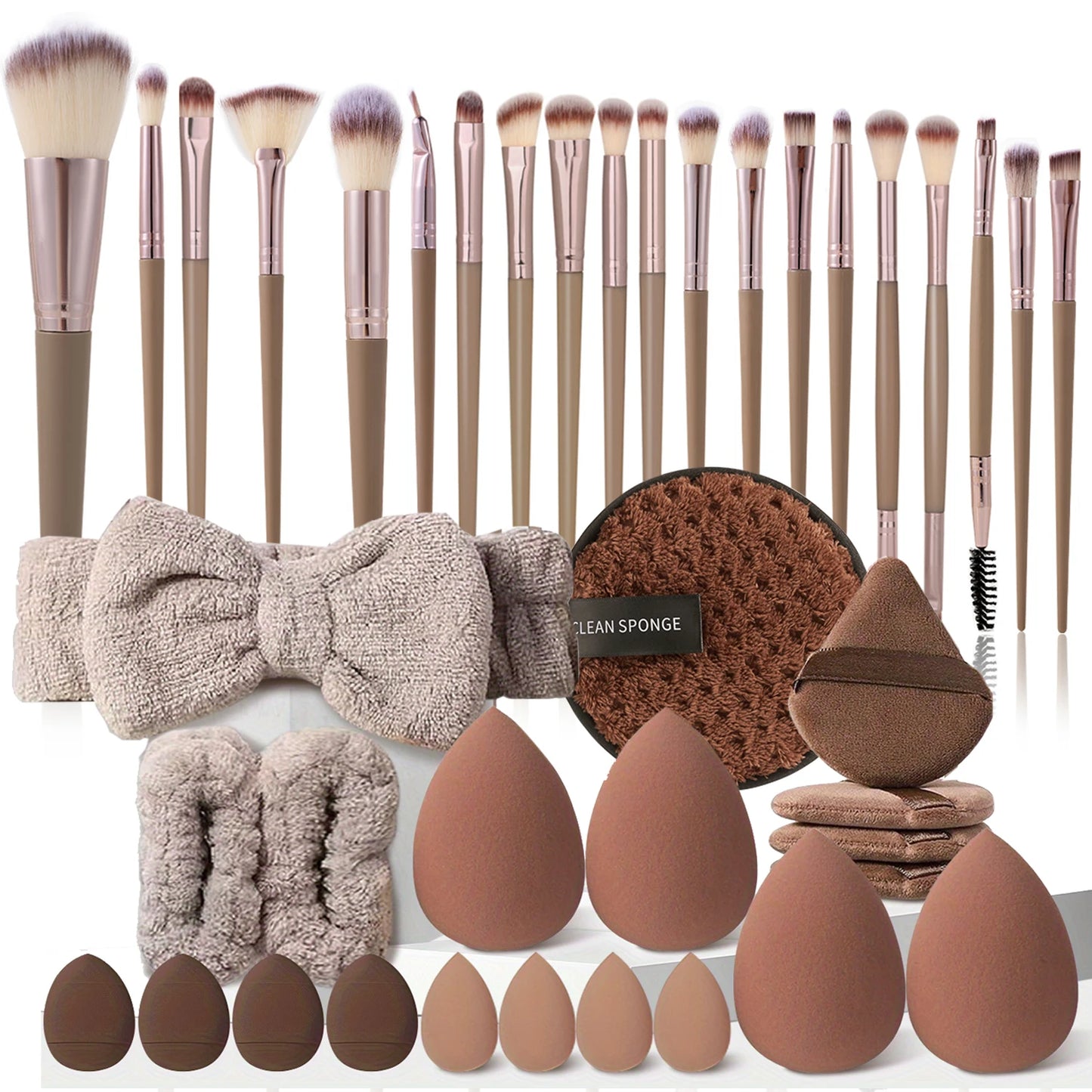 13-40pcs Makeup Brushes Set – Eye Shadow, Foundation, Blush & Concealer Brushes