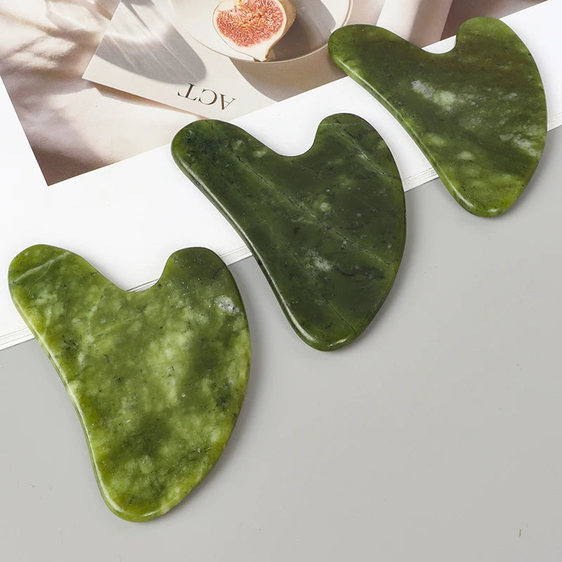Gua Sha Tool Jade Heart-shape Massager Neck Massage Guasha Beauty Product Skin Care health Tool