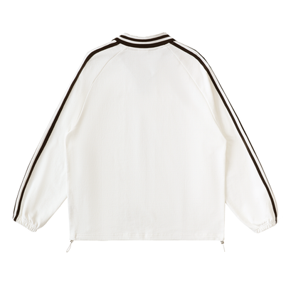 Edge Contrast Collar Sweatshirt
