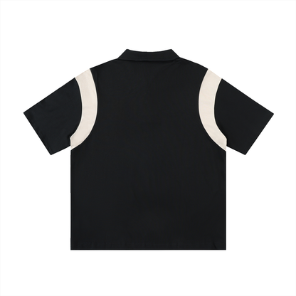 Modern Paneled Polo Shirt