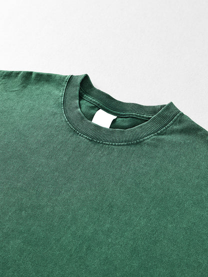 Mineral wash long sleeve tee