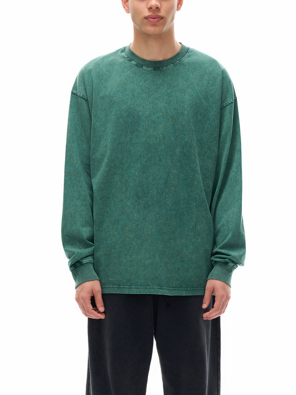 Mineral wash long sleeve tee