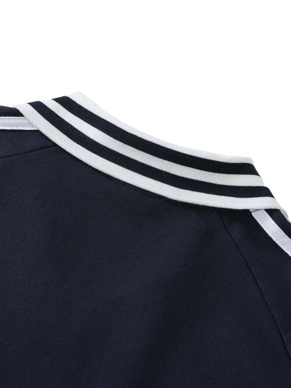 Edge Contrast Collar Sweatshirt