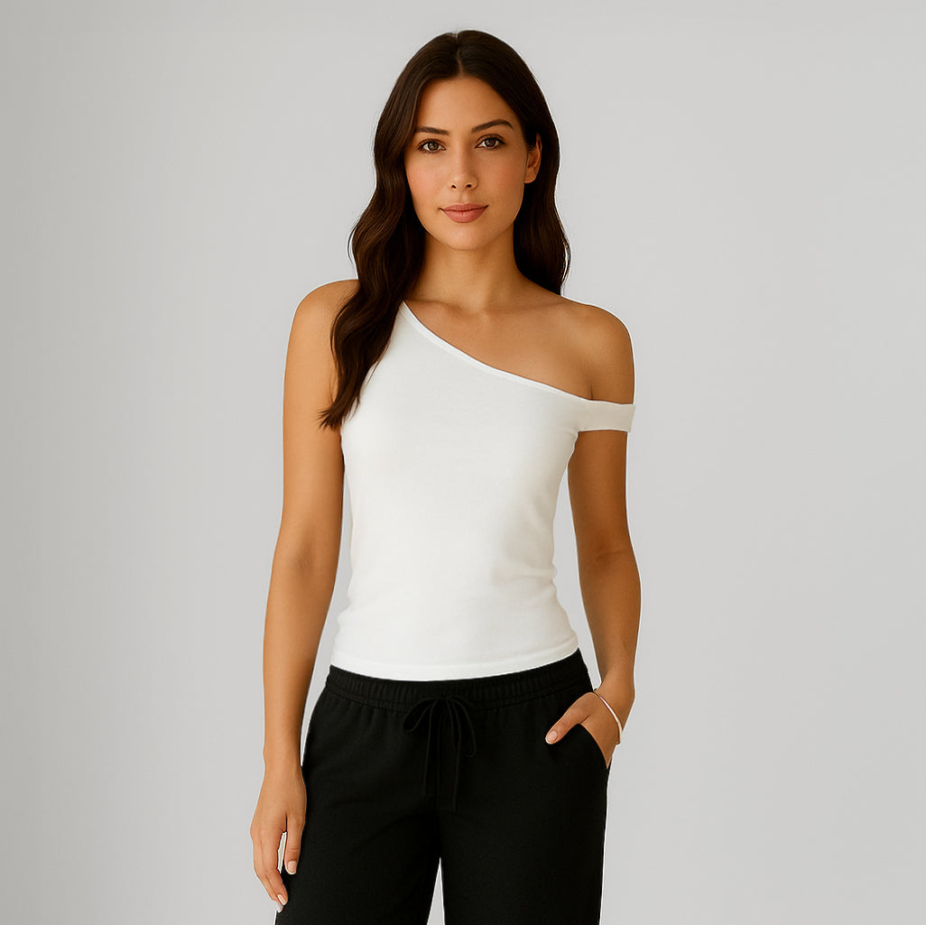 One Shoulder Asymmetrical Tank